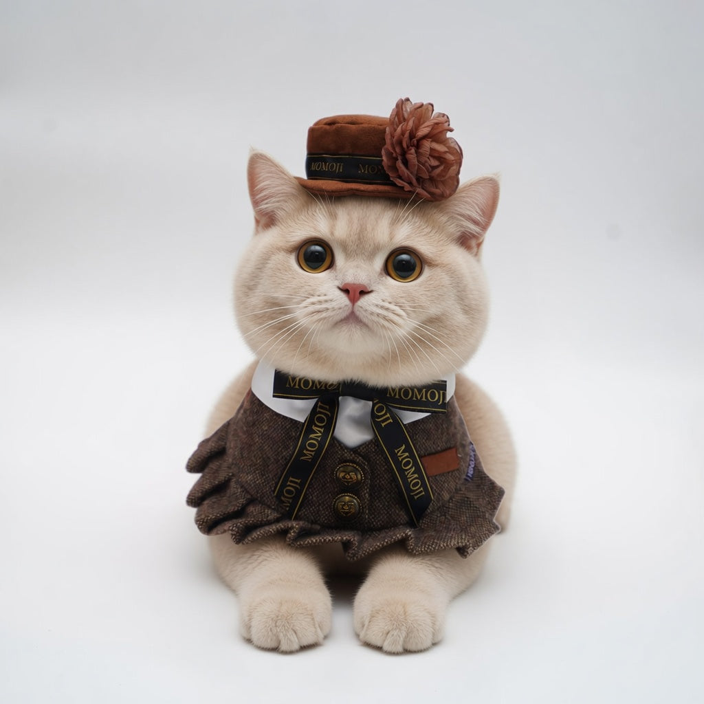 Picadilly (1-Caramel Velvet Brown) | Pet Hat