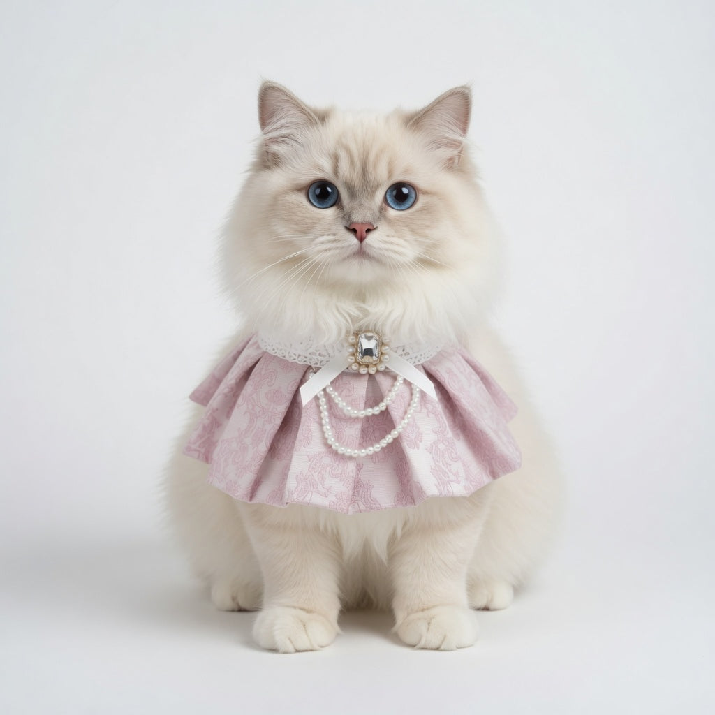 Gwendolen (2-Porcelain Blush Pink) | Pet Neckwear