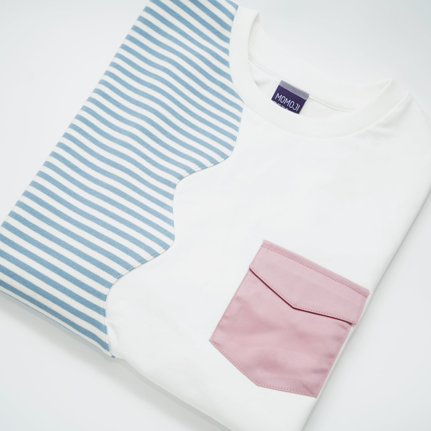 [Pre-order] Marseille Tee (2-Breton Stripe Moonstone) | Hooman (Adult/Kids)