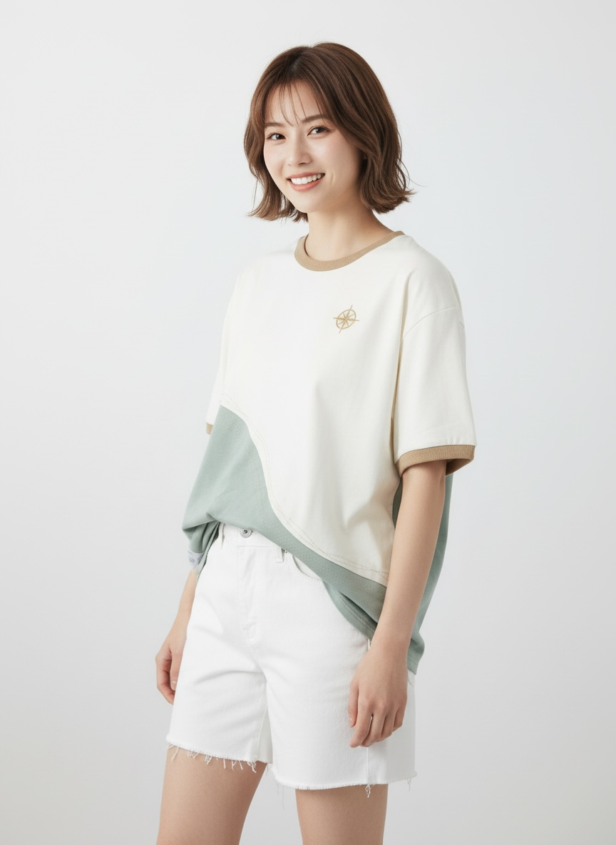 [Pre-order] Antibes Tee (1-Azure Mist) | Hooman (Adult/Kids)