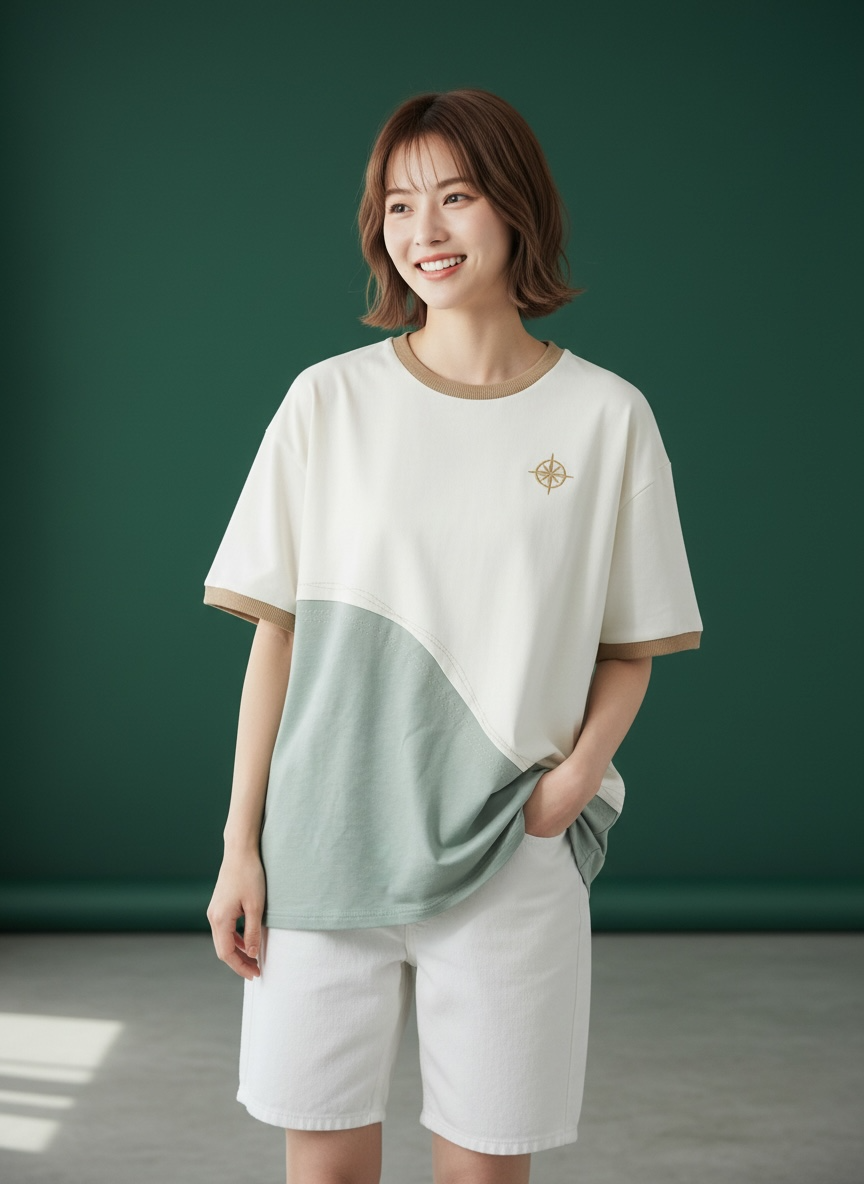 [Pre-order] Antibes Tee (1-Azure Mist) | Hooman (Adult/Kids)