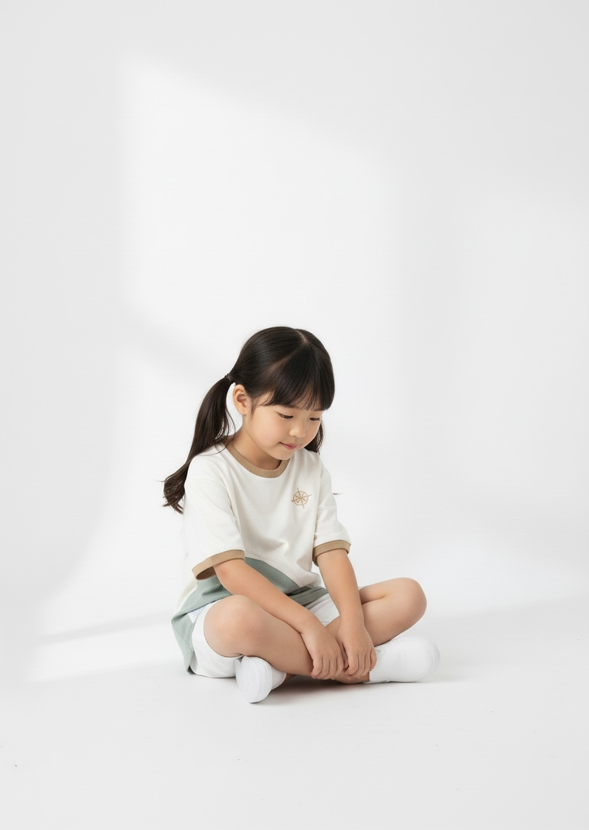 [Pre-order] Antibes Tee (1-Azure Mist) | Hooman (Adult/Kids)