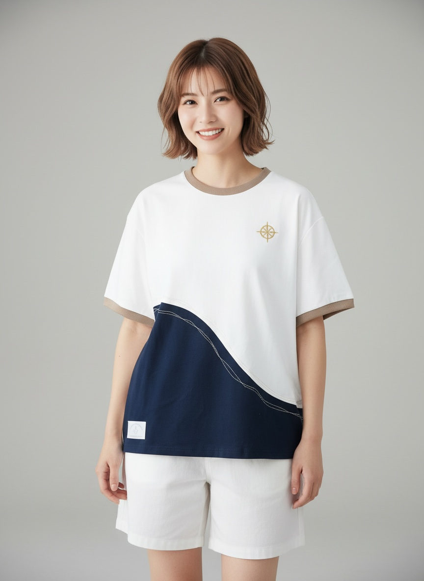 [Pre-order] Antibes Tee (2-French Riveria Blue) | Hooman (Adult/Kids)