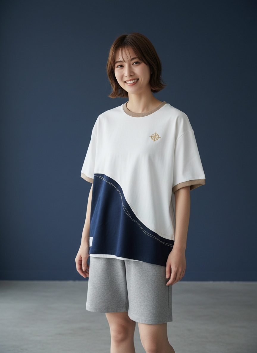 [Pre-order] Antibes Tee (2-French Riveria Blue) | Hooman (Adult/Kids)