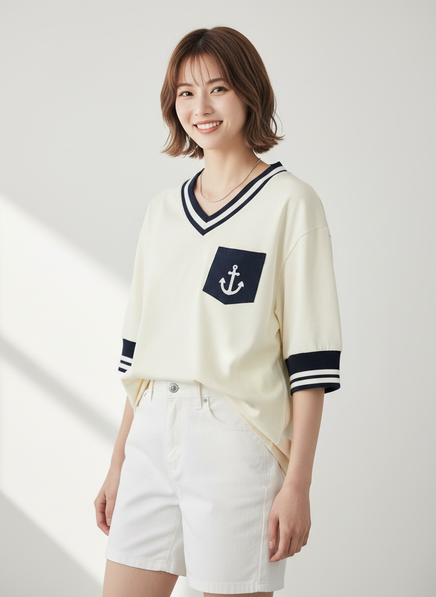 [Pre-order] Santiano Tee (1-Ivory Cream) | Hooman (Adult/Kids)