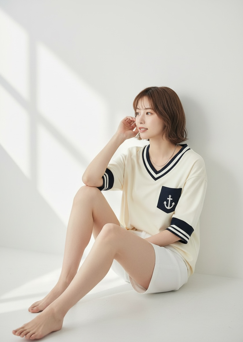 [Pre-order] Santiano Tee (1-Ivory Cream) | Hooman (Adult/Kids)