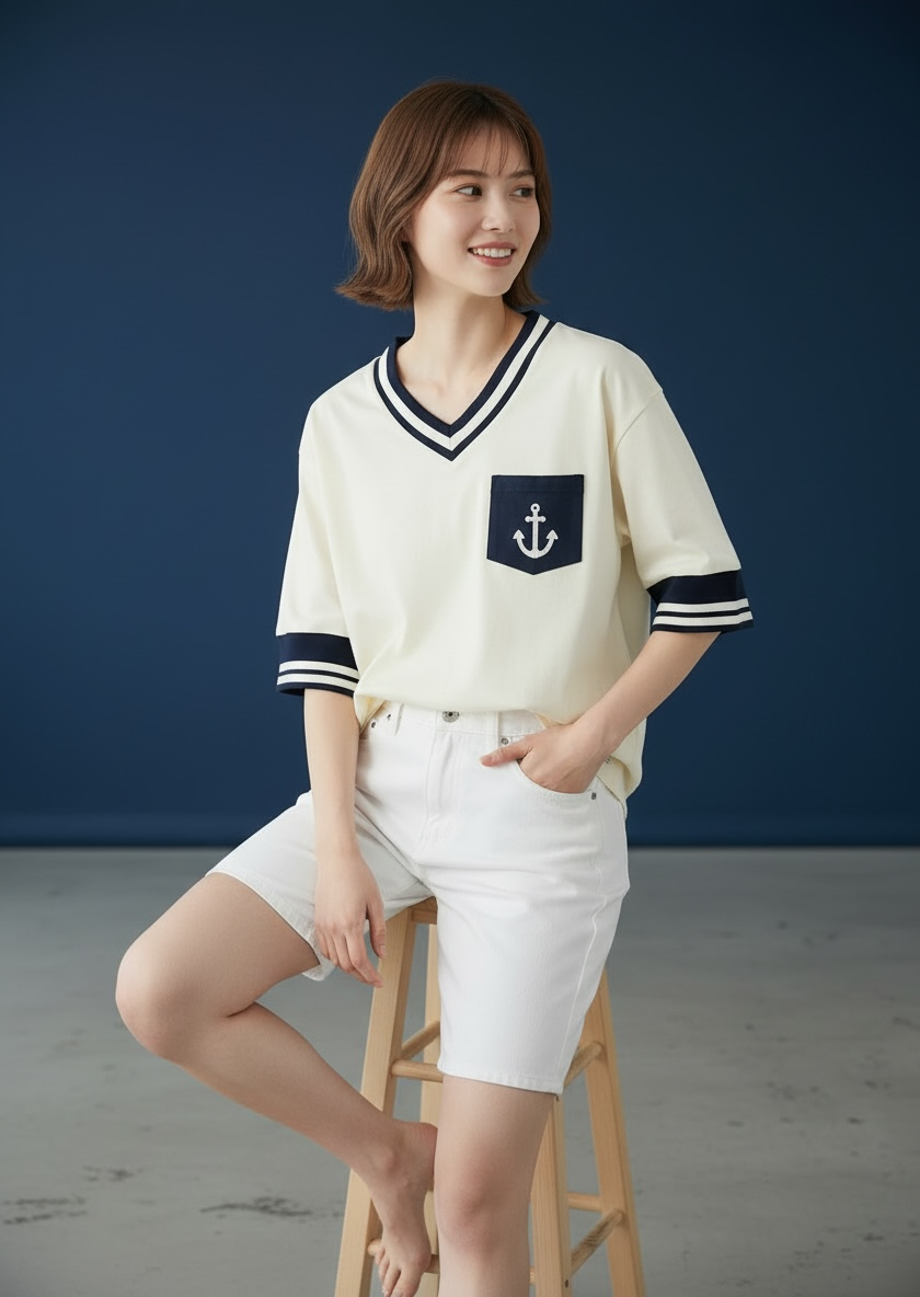 [Pre-order] Santiano Tee (1-Ivory Cream) | Hooman (Adult/Kids)