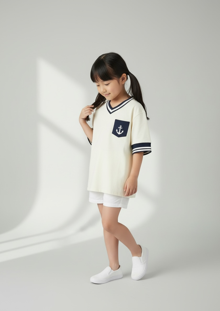 [Pre-order] Santiano Tee (1-Ivory Cream) | Hooman (Adult/Kids)
