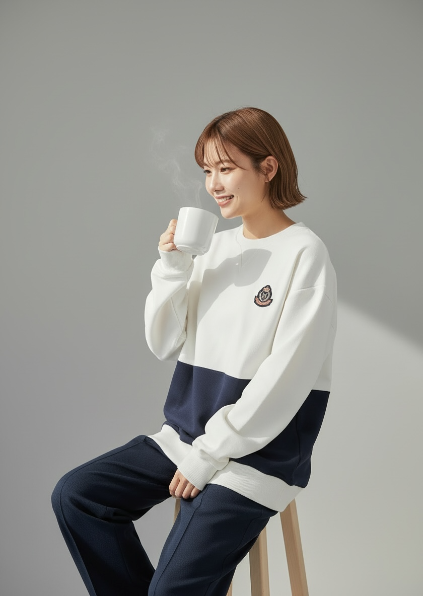 [Pre-order] Brest Sweatshirt (1-French Riveria Blue) | Hooman (Adult/Kids)