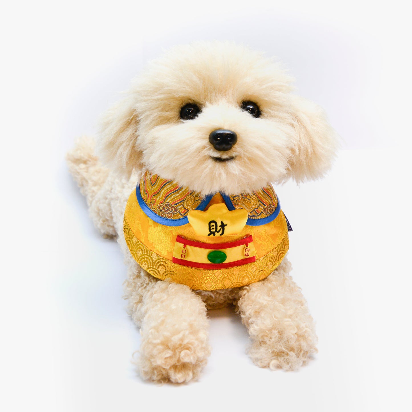 God of Wealth 財神 (Golden Yellow) | LNY Hat + Neckwear Set