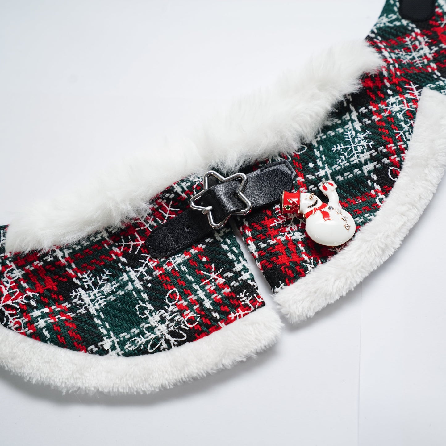 [Pre-order] Hat + Neckwear Set (Winter Snowflake Plaid)