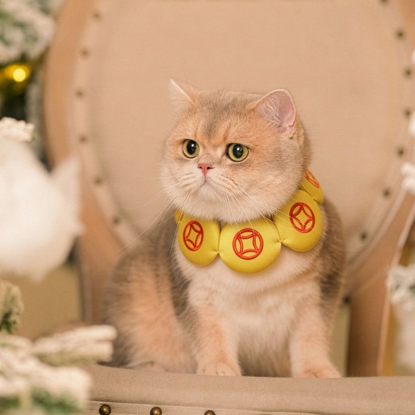 Prosperity Medallion 聚財圓 | Pet LNY Neckwear