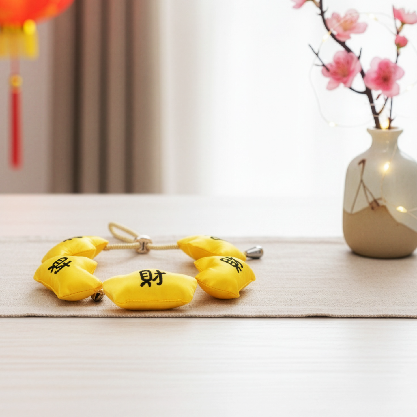 Golden Fortune String 滿財福串 | Pet LNY Neckwear