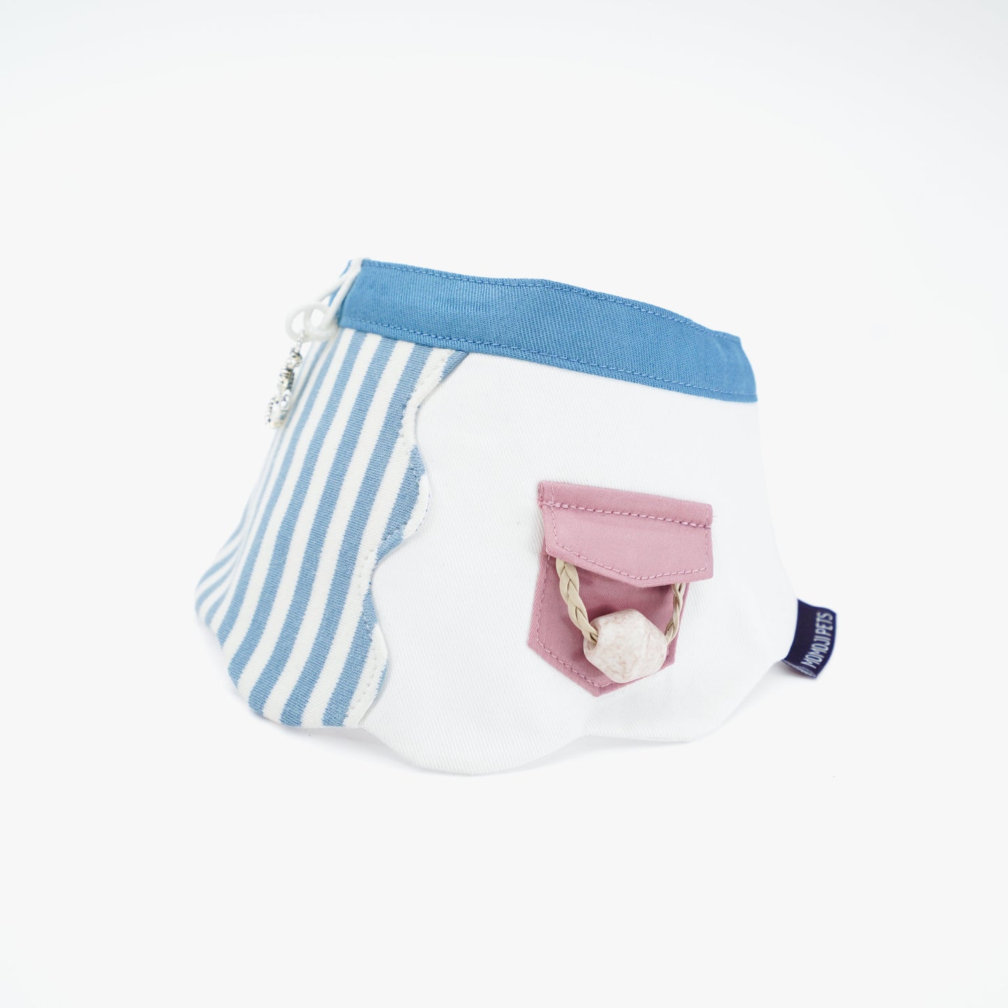 [Pre-order] Marseille (2-Breton Stripe Moonstone) | Pet Neckwear