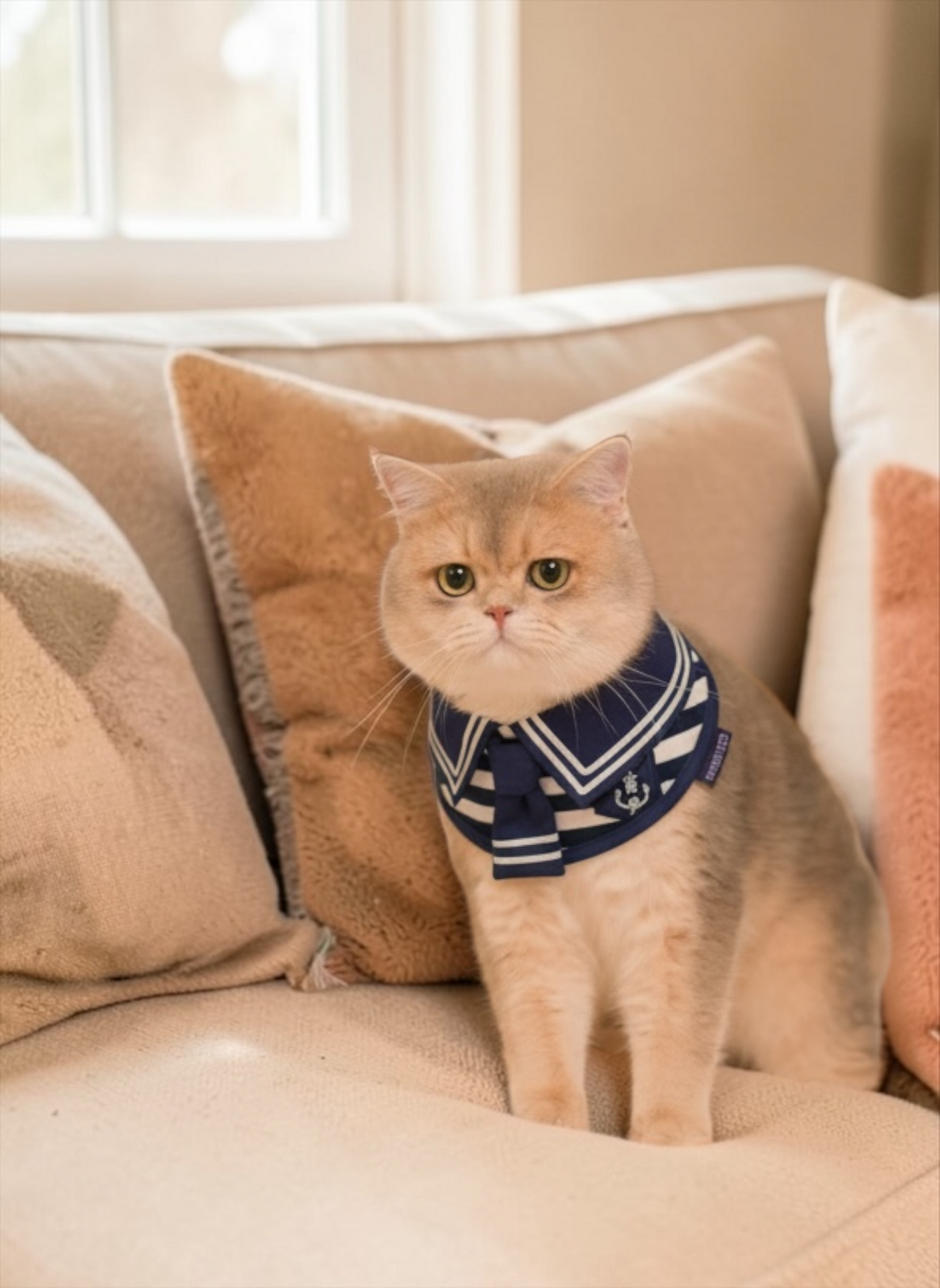 [Pre-order] Santiano (1-Heritage Stripe Navy) | Pet Neckwear