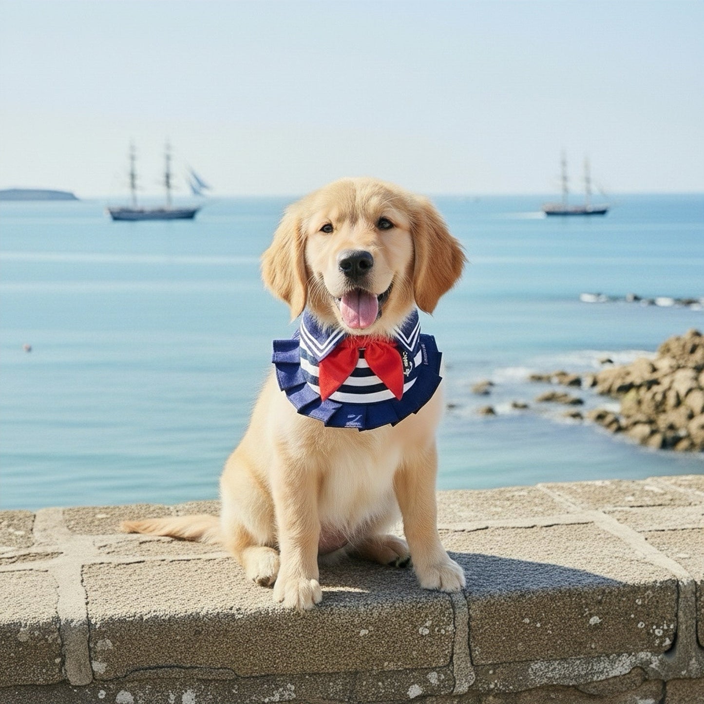 [Pre-order] Santiana (1-Heritage Stripe Navy) | Pet Neckwear