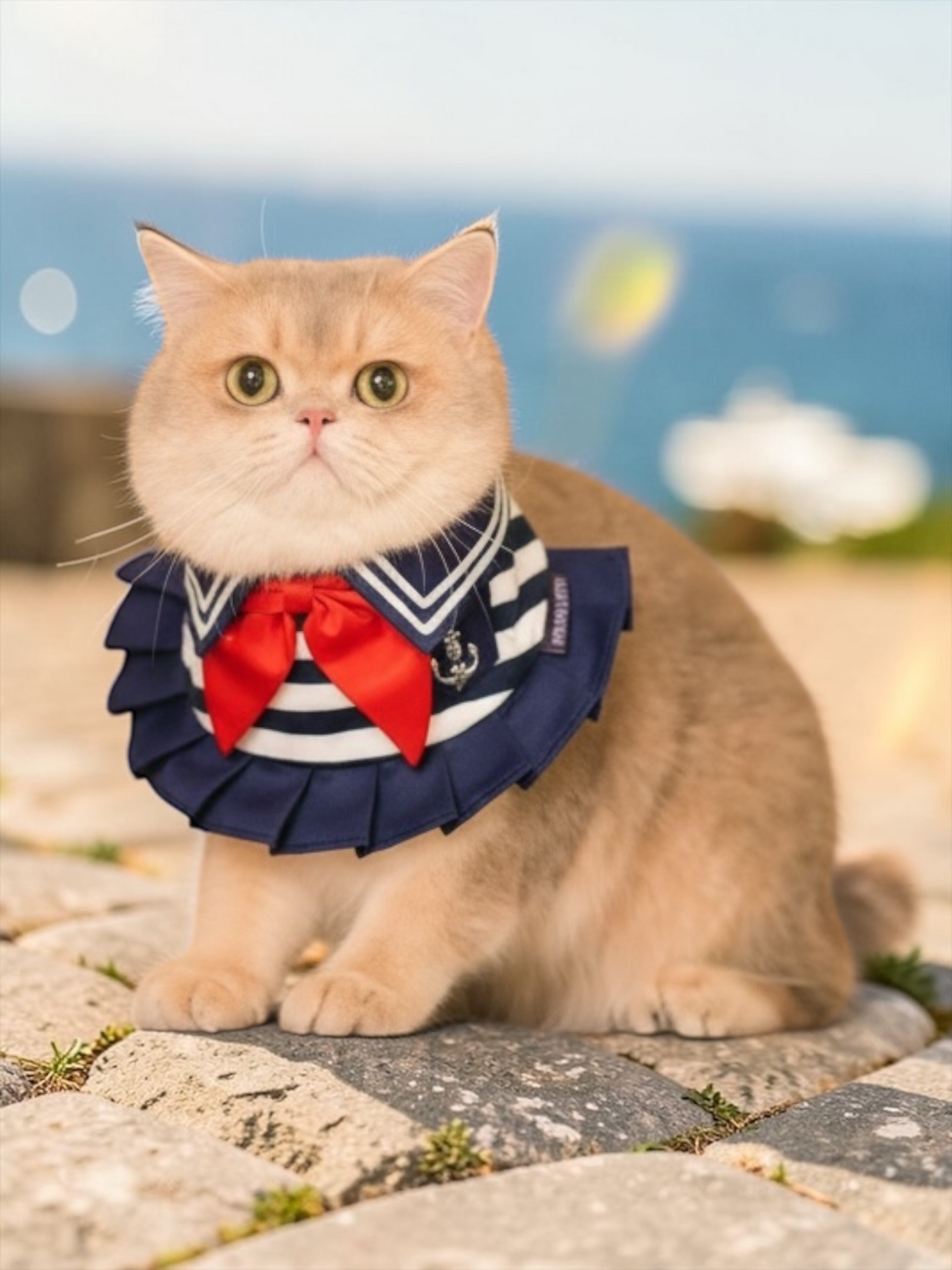 [Pre-order] Santiana (1-Heritage Stripe Navy) | Pet Neckwear