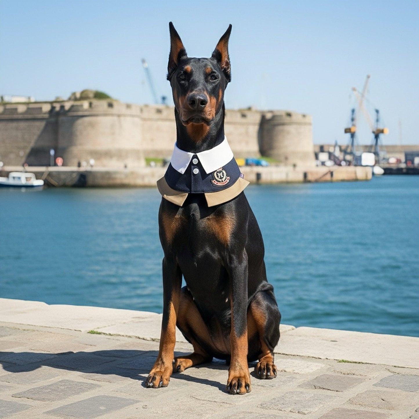 [Pre-order] Brest (1-French Riveria Blue) | Pet Neckwear