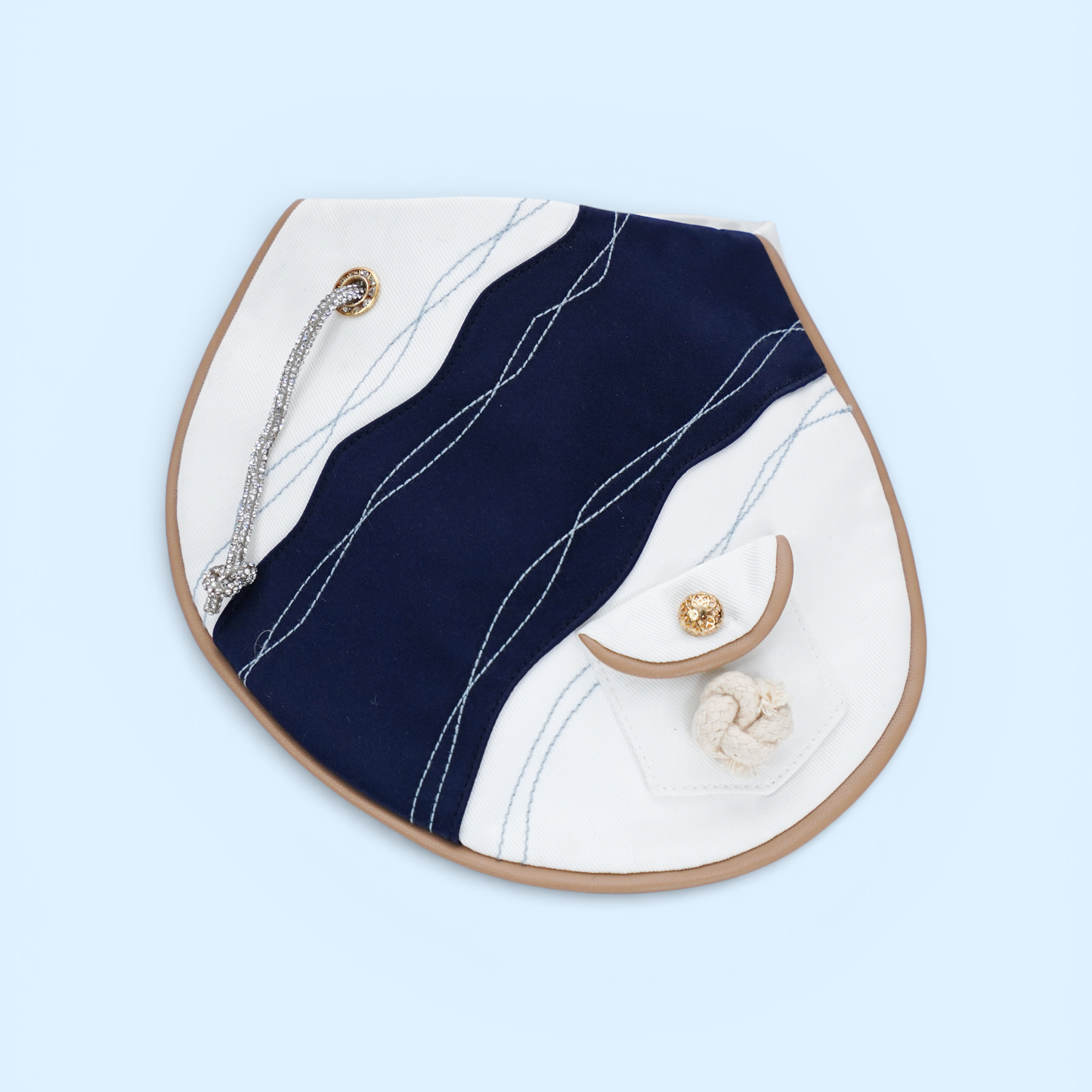 [Pre-order] Antibes (2-French Riveria Blue) | Pet Neckwear