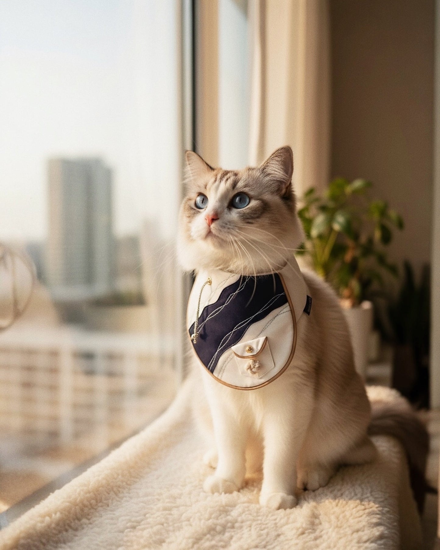 [Pre-order] Antibes (2-French Riveria Blue) | Pet Neckwear