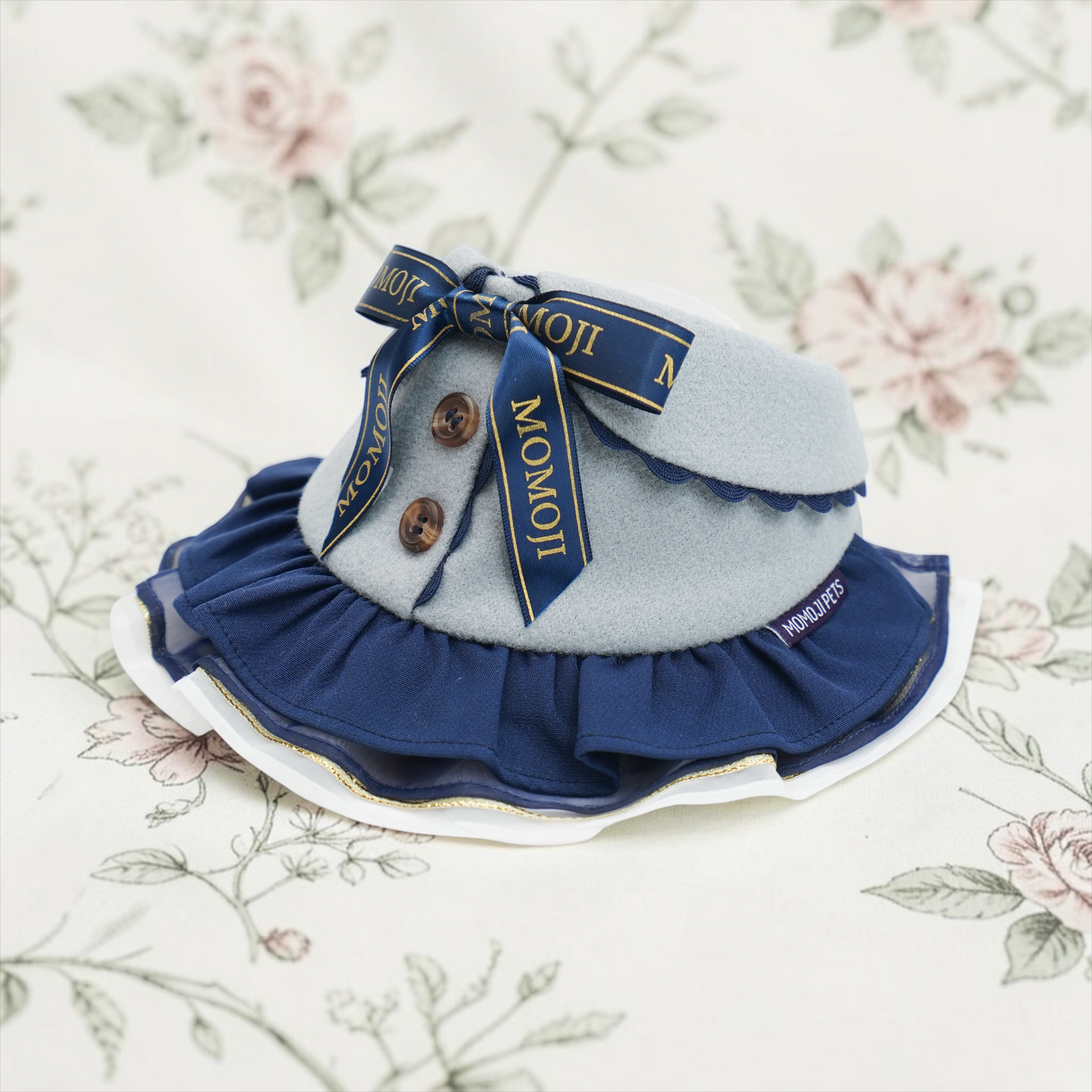 Chelsea (1-Haze Gray & Navy Blue) | Pet Neckwear