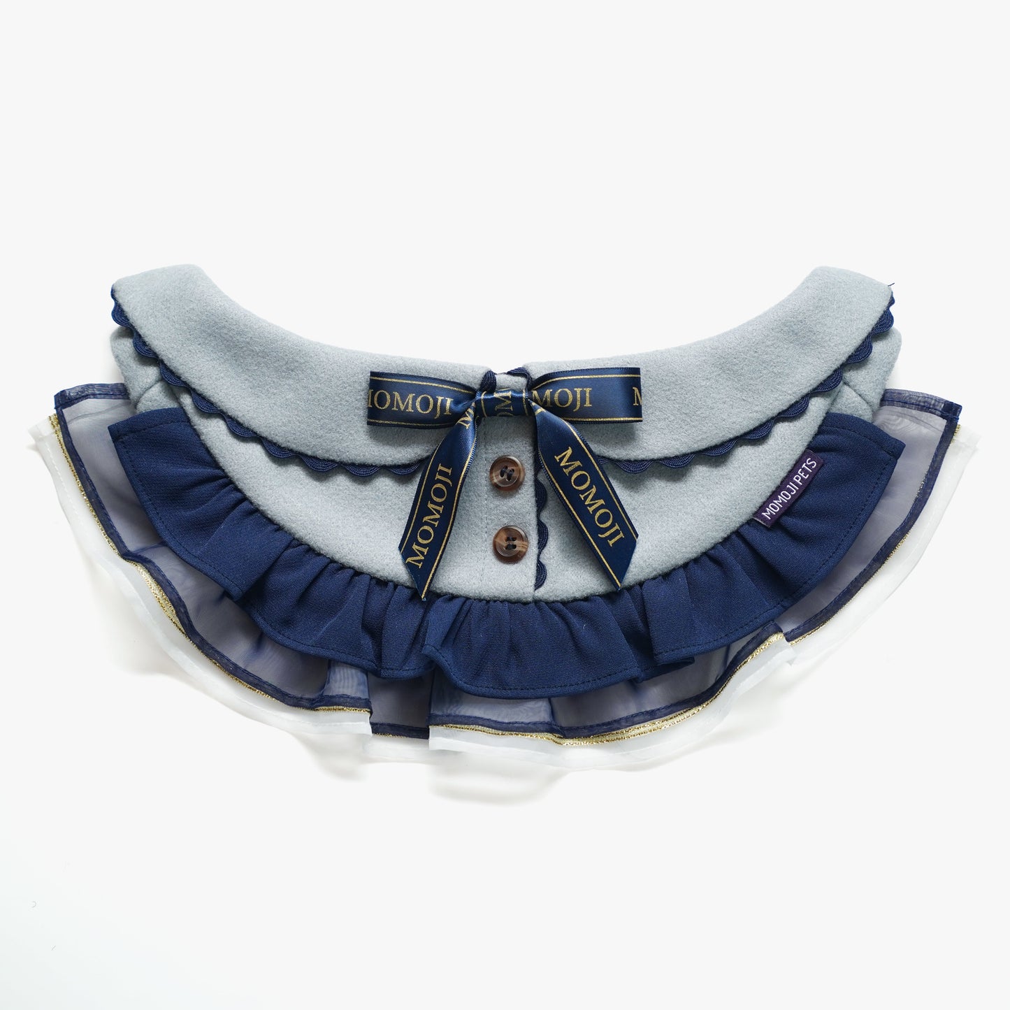 Chelsea (1-Haze Gray & Navy Blue) | Pet Neckwear