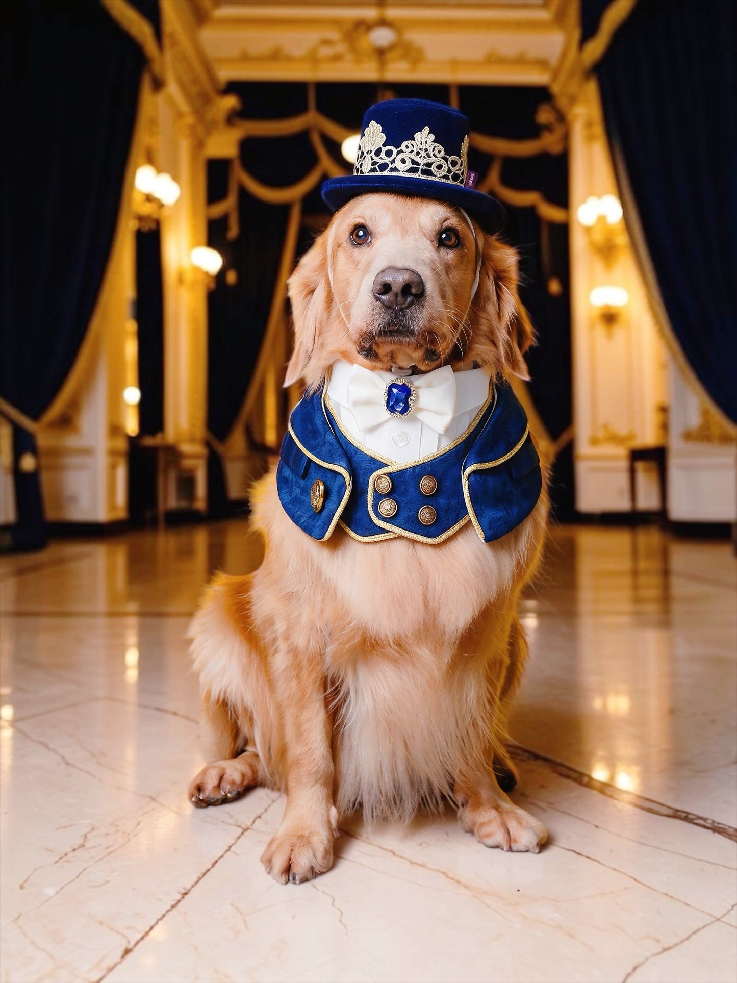 Cavendish (1-Imperial Sapphire Blue) | Pet Neckwear