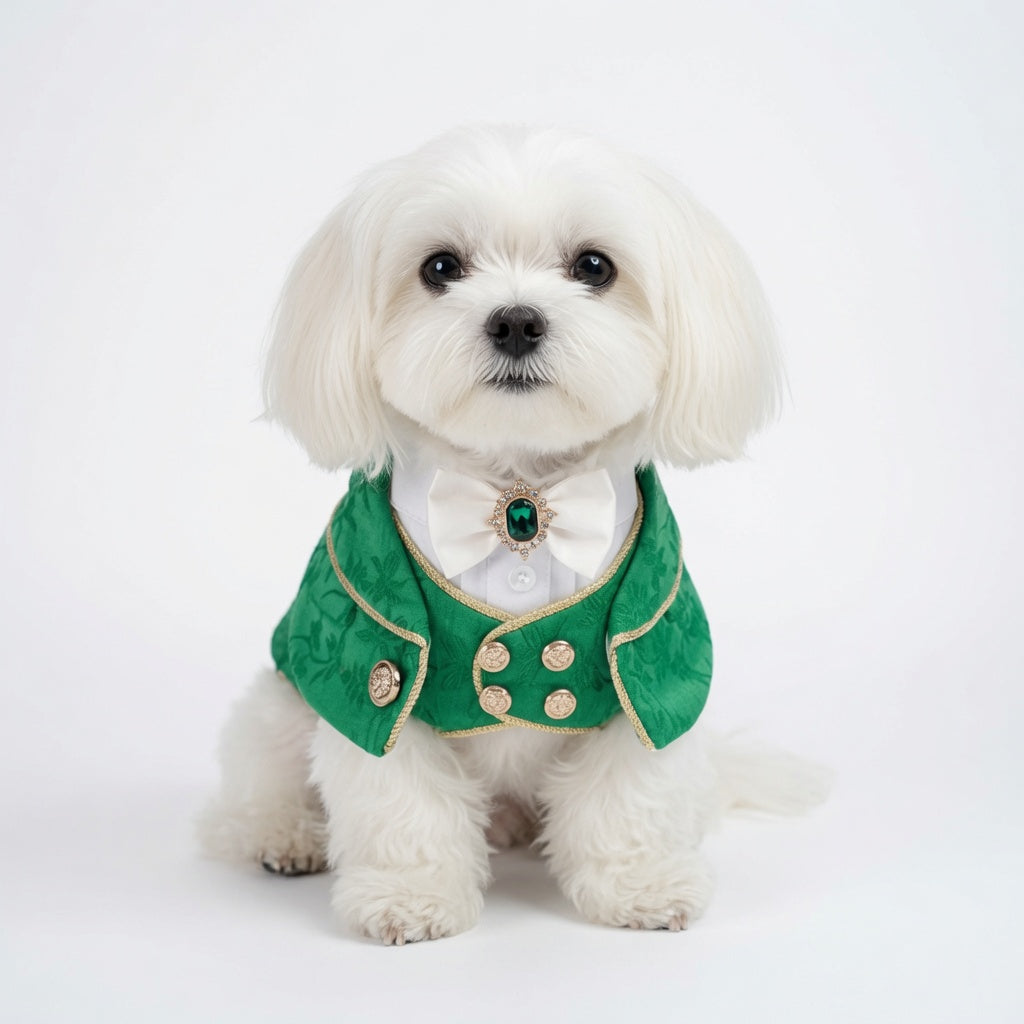 Cavendish (2-Emerald Regency Green) | Pet Neckwear