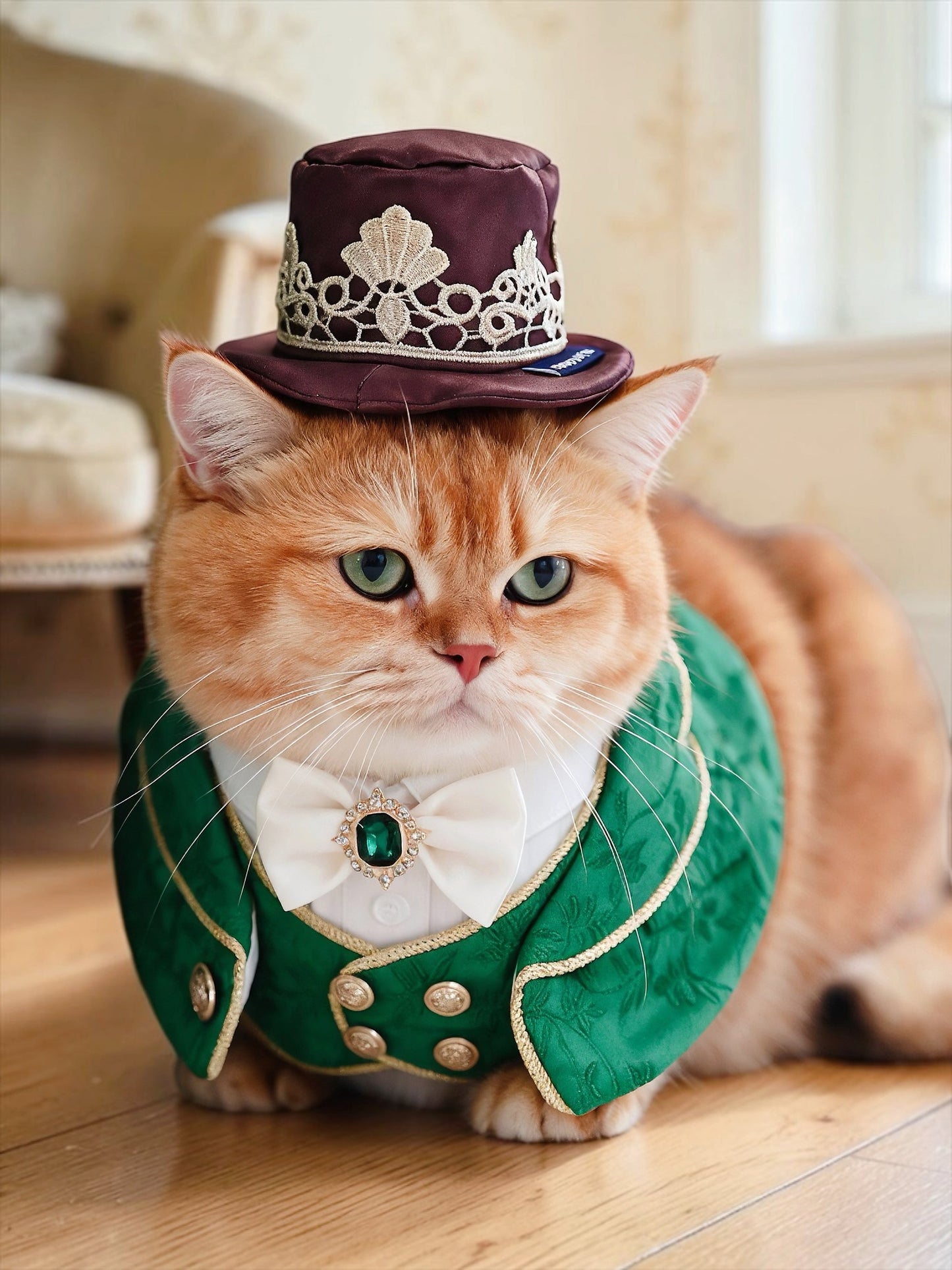 Cavendish (2-Emerald Regency Green) | Pet Neckwear