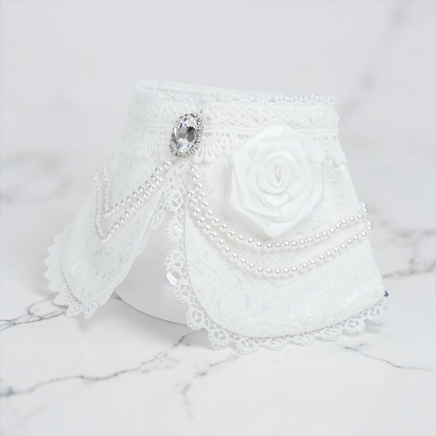 Debutante (1-Bridal Alabaster White) | Pet Neckwear