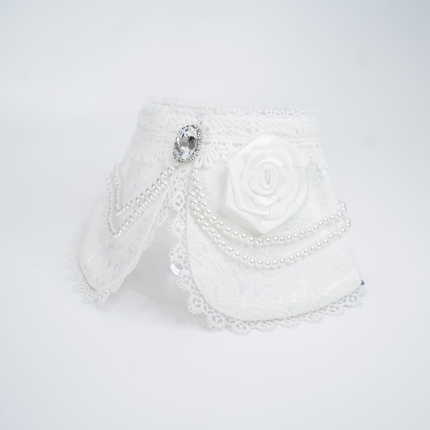 Debutante (1-Bridal Alabaster White) | Pet Neckwear