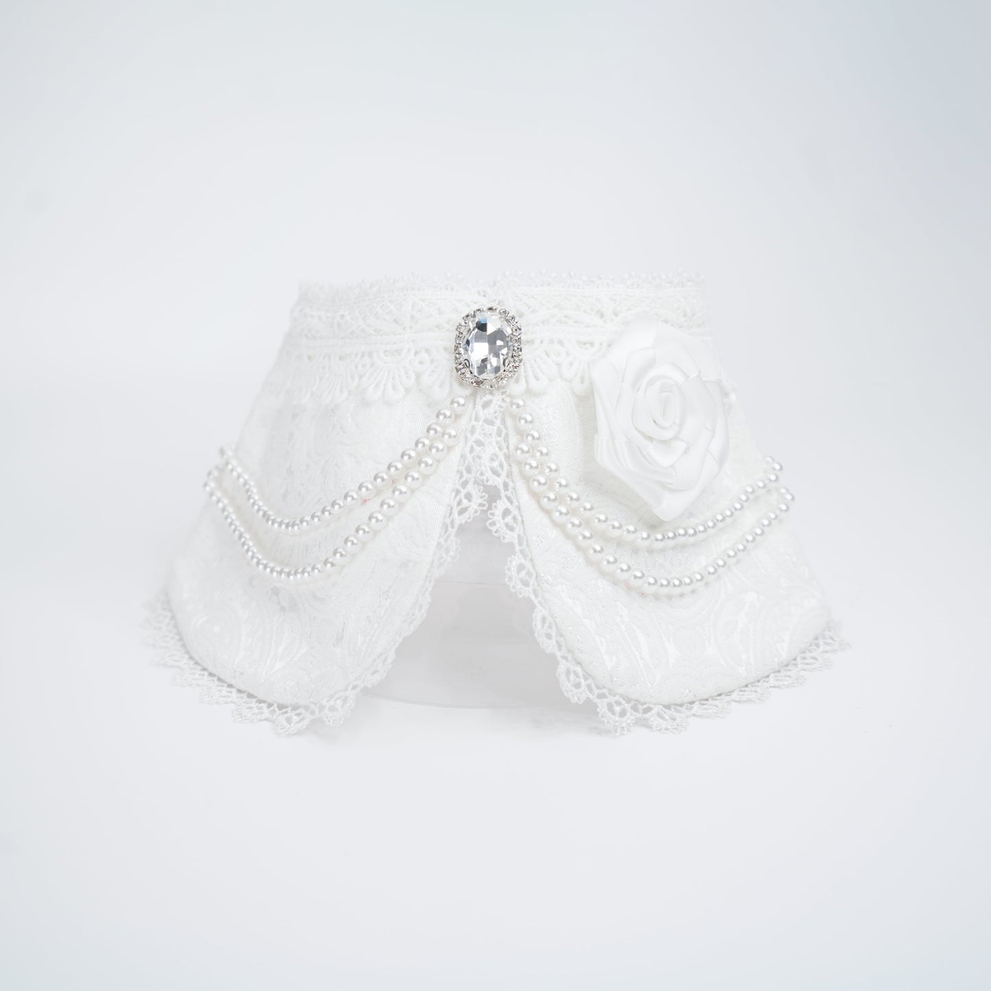 Debutante (1-Bridal Alabaster White) | Pet Neckwear
