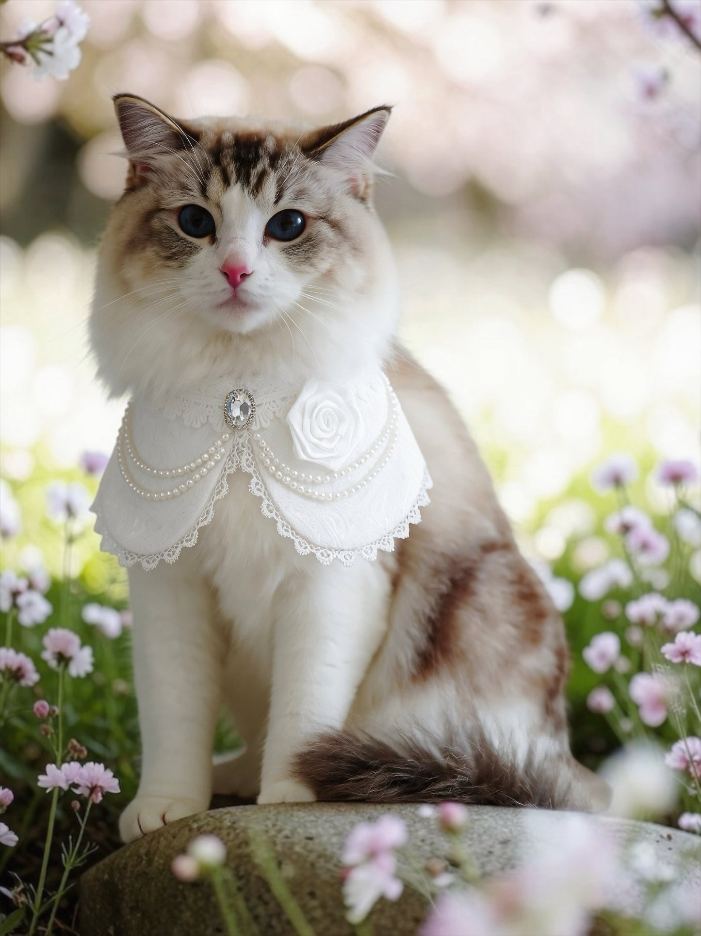 Debutante (1-Bridal Alabaster White) | Pet Neckwear