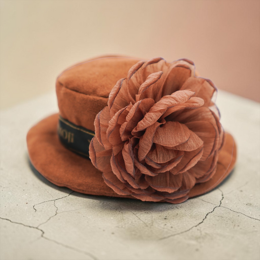 Picadilly (1-Caramel Velvet Brown) | Pet Hat