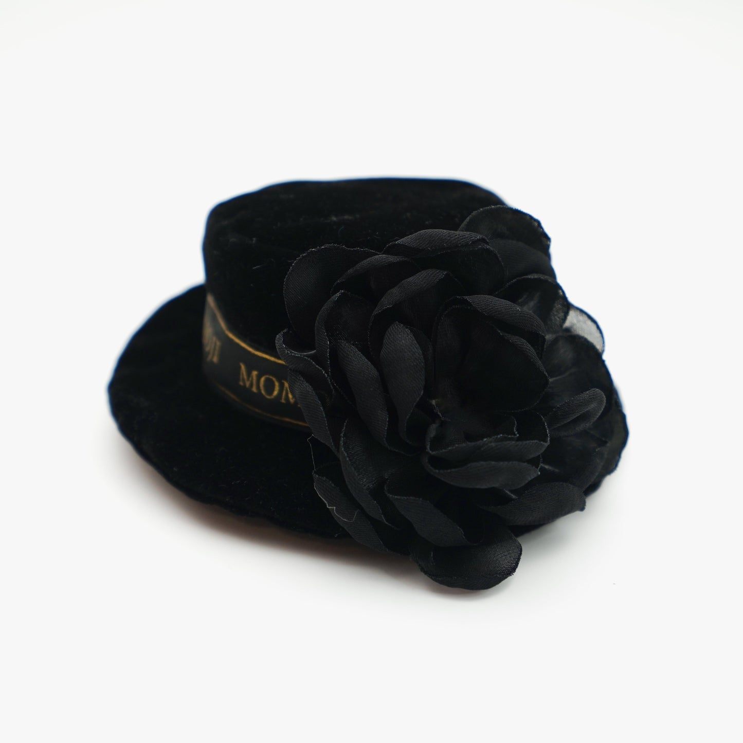 Picadilly (2-Velvet Obsidian Black) | Pet Hat
