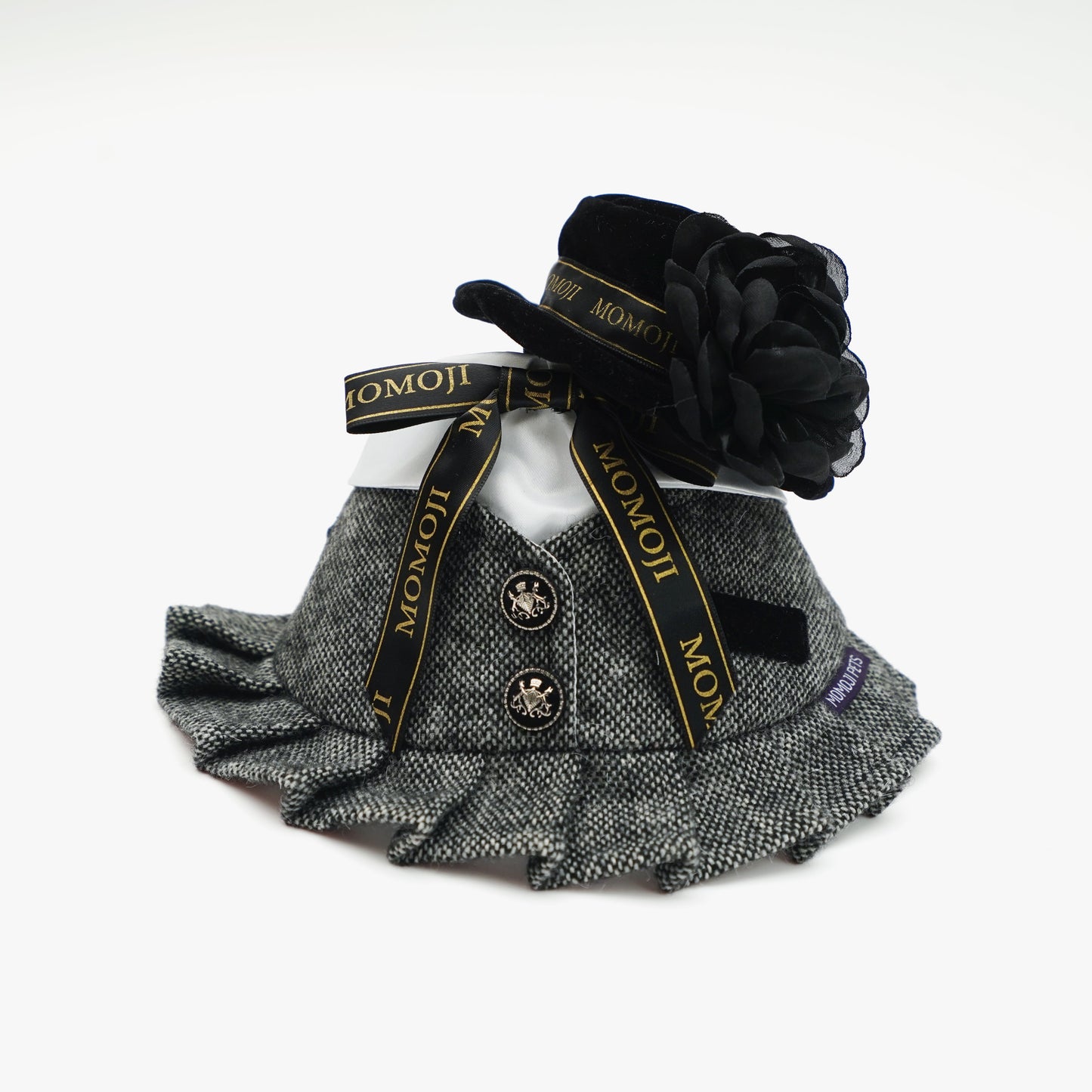 Picadilly (2-Velvet Obsidian Black) | Pet Hat