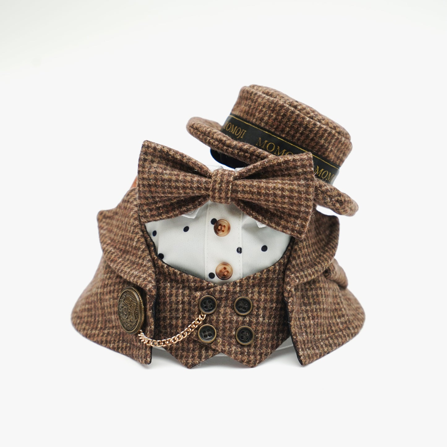 Bond (1-Coffee Houndstooth) | Pet Hat