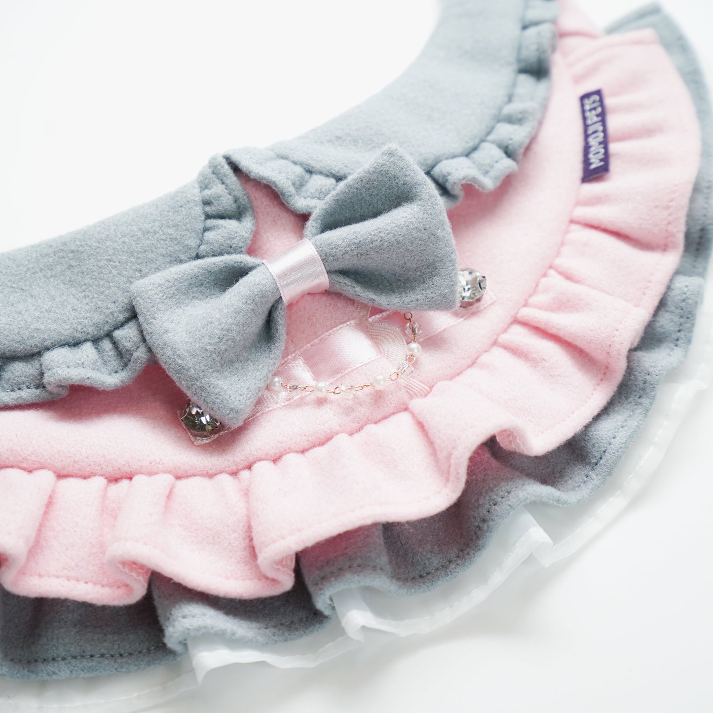 Notting Hill (1-Blush Pink & Mist Gray) | Pet Neckwear