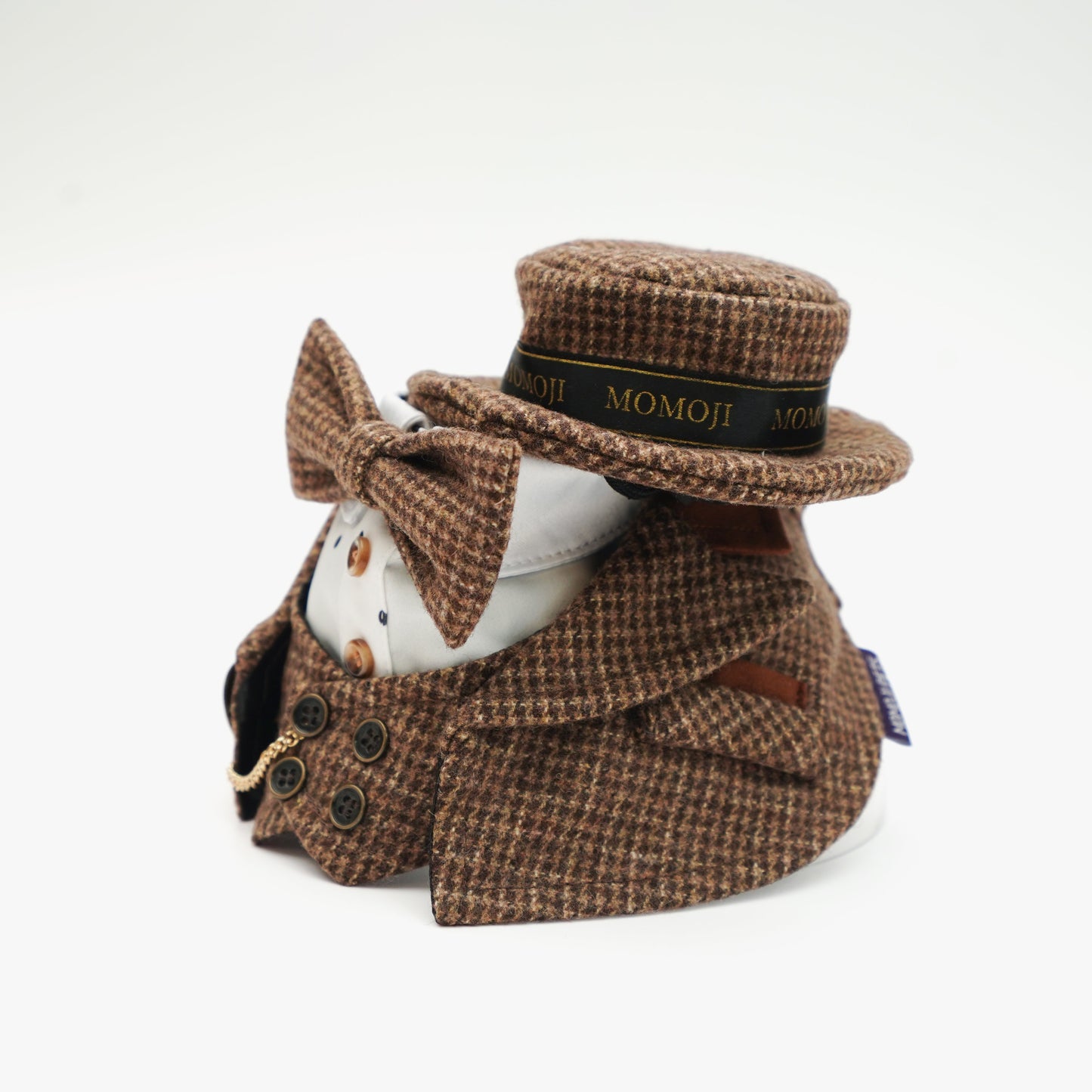 Bond (1-Coffee Houndstooth) | Pet Hat