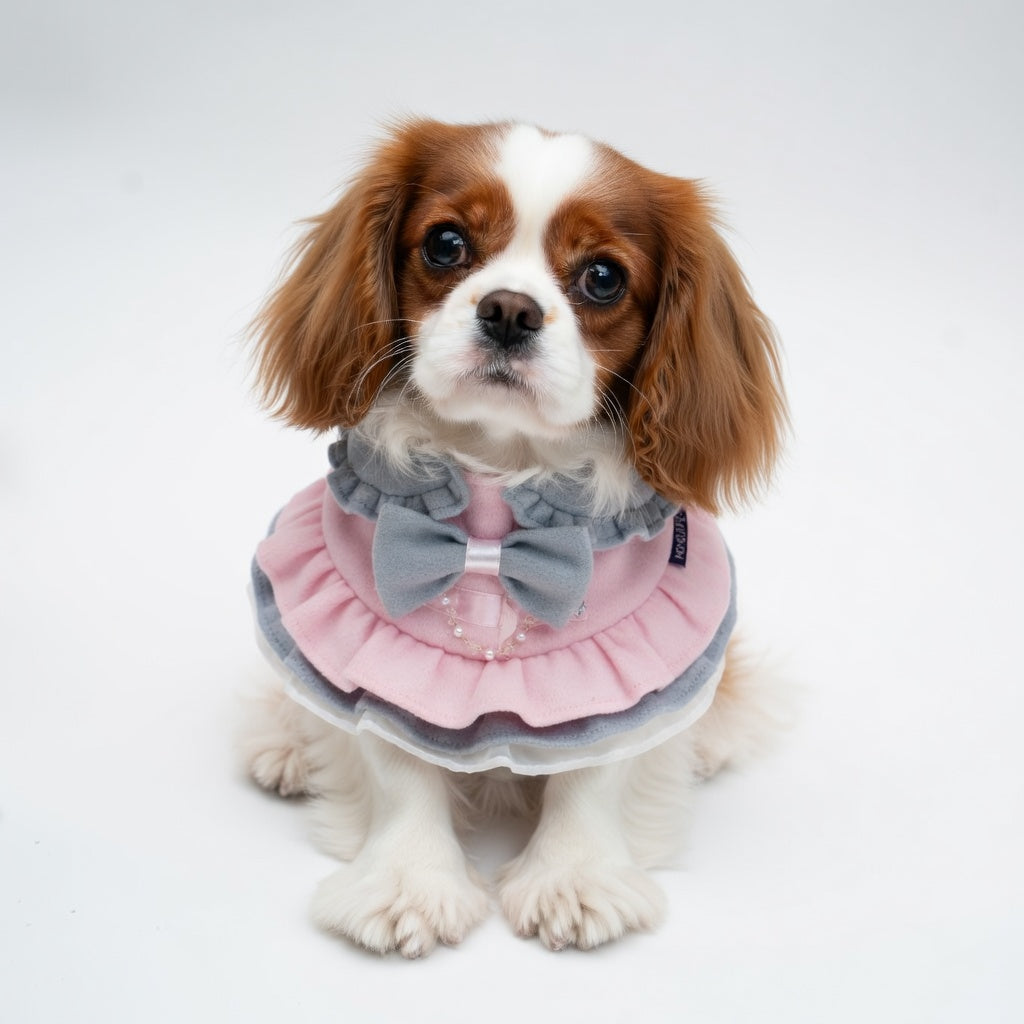 Notting Hill (1-Blush Pink & Mist Gray) | Pet Neckwear