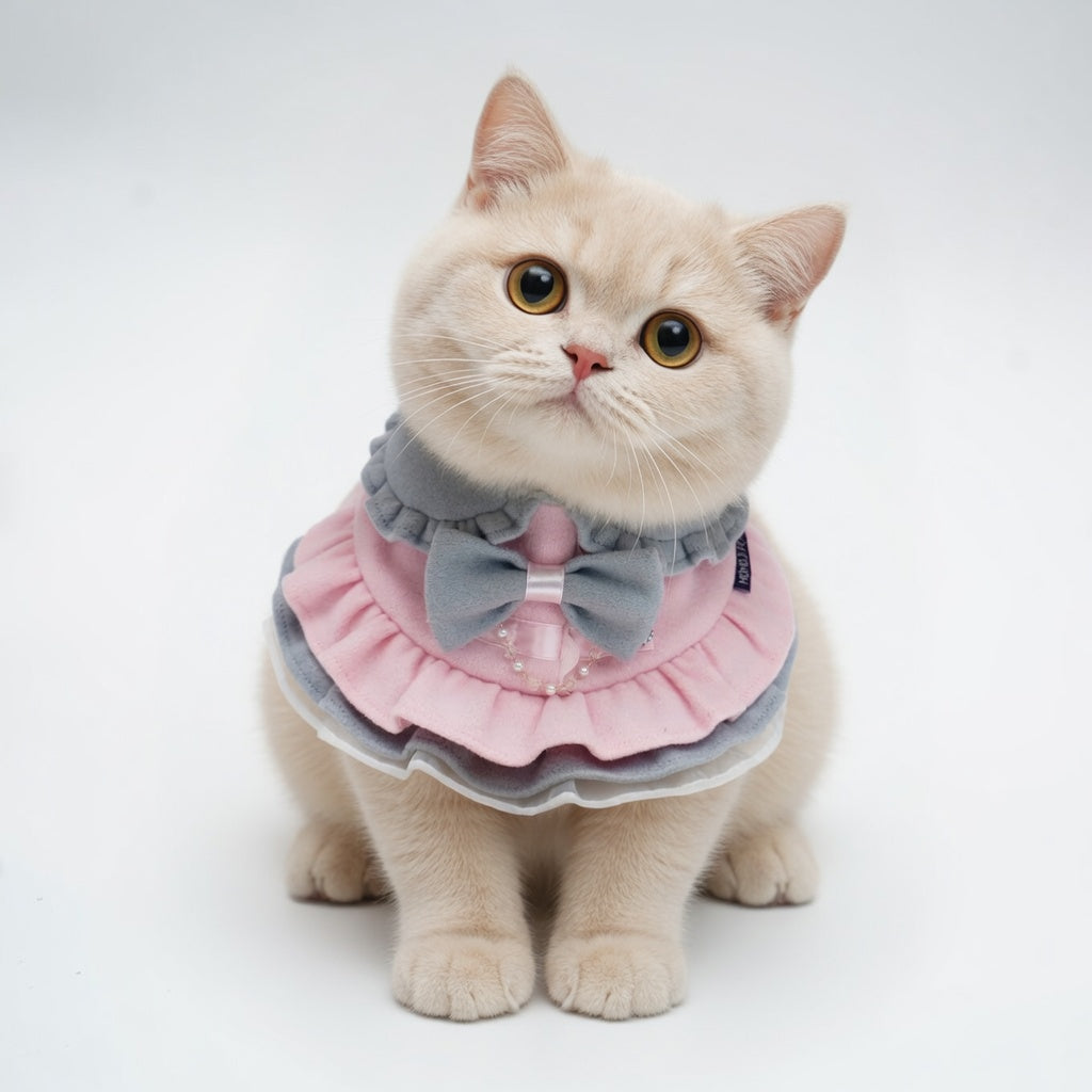 Notting Hill (1-Blush Pink & Mist Gray) | Pet Neckwear