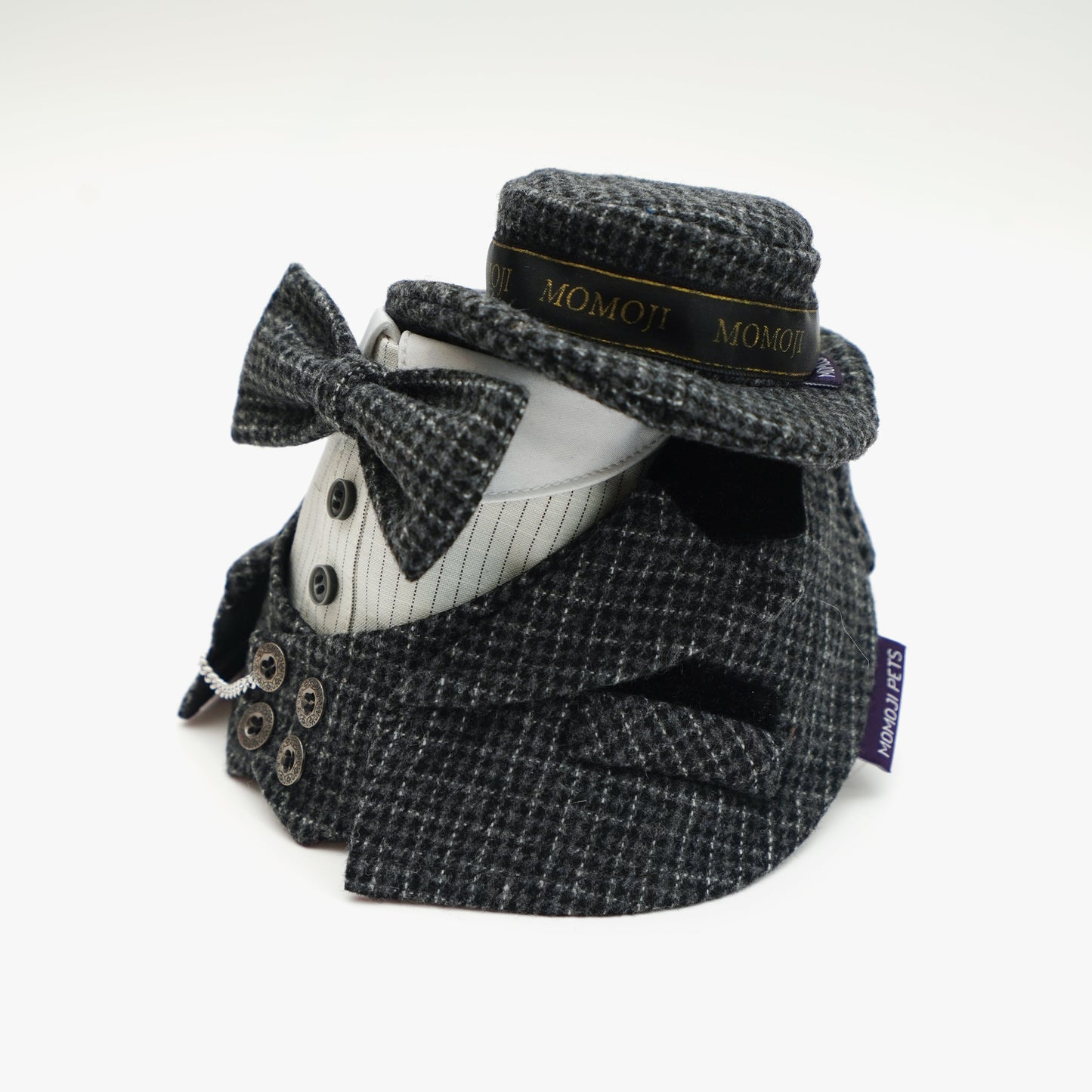 Bond (2-Charcoal Houndstooth) | Pet Hat
