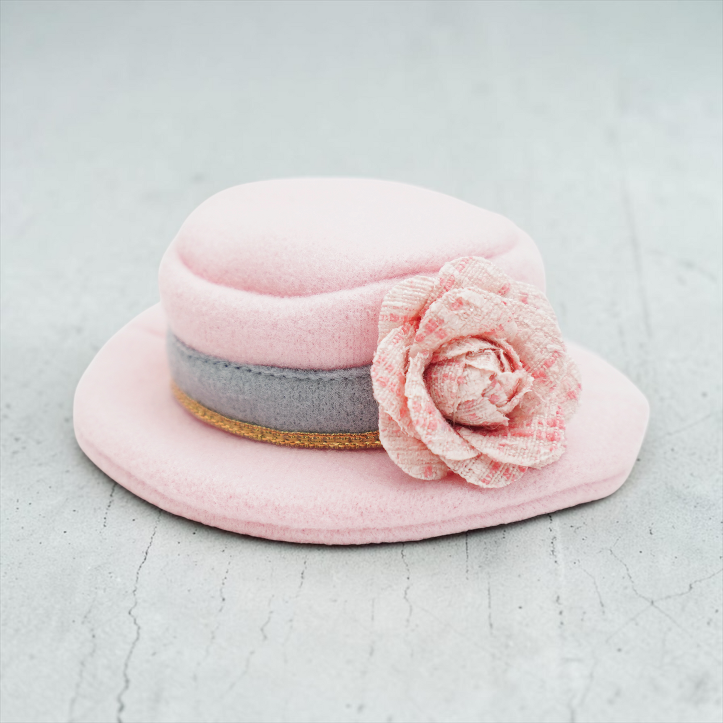 Mayfair (2-Blush Pink & Mist Gray) | Pet Hat