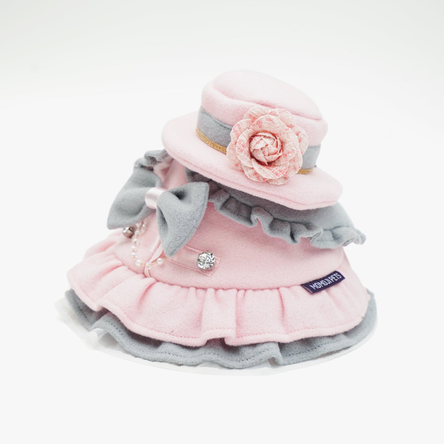 Mayfair (2-Blush Pink & Mist Gray) | Pet Hat