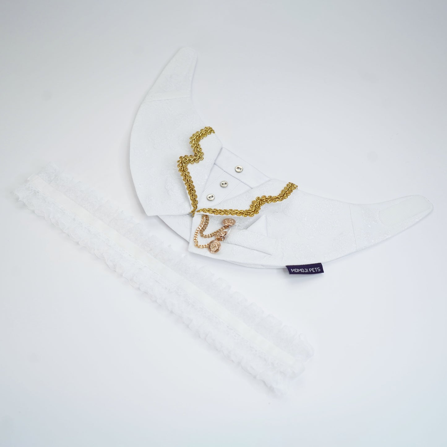 Harrington (2-Bridal Alabaster Silk) | Pet Neckwear