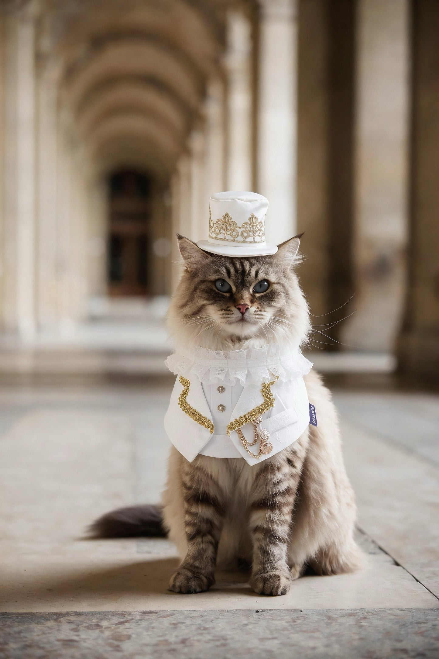 Harrington (2-Bridal Alabaster Silk) | Pet Neckwear