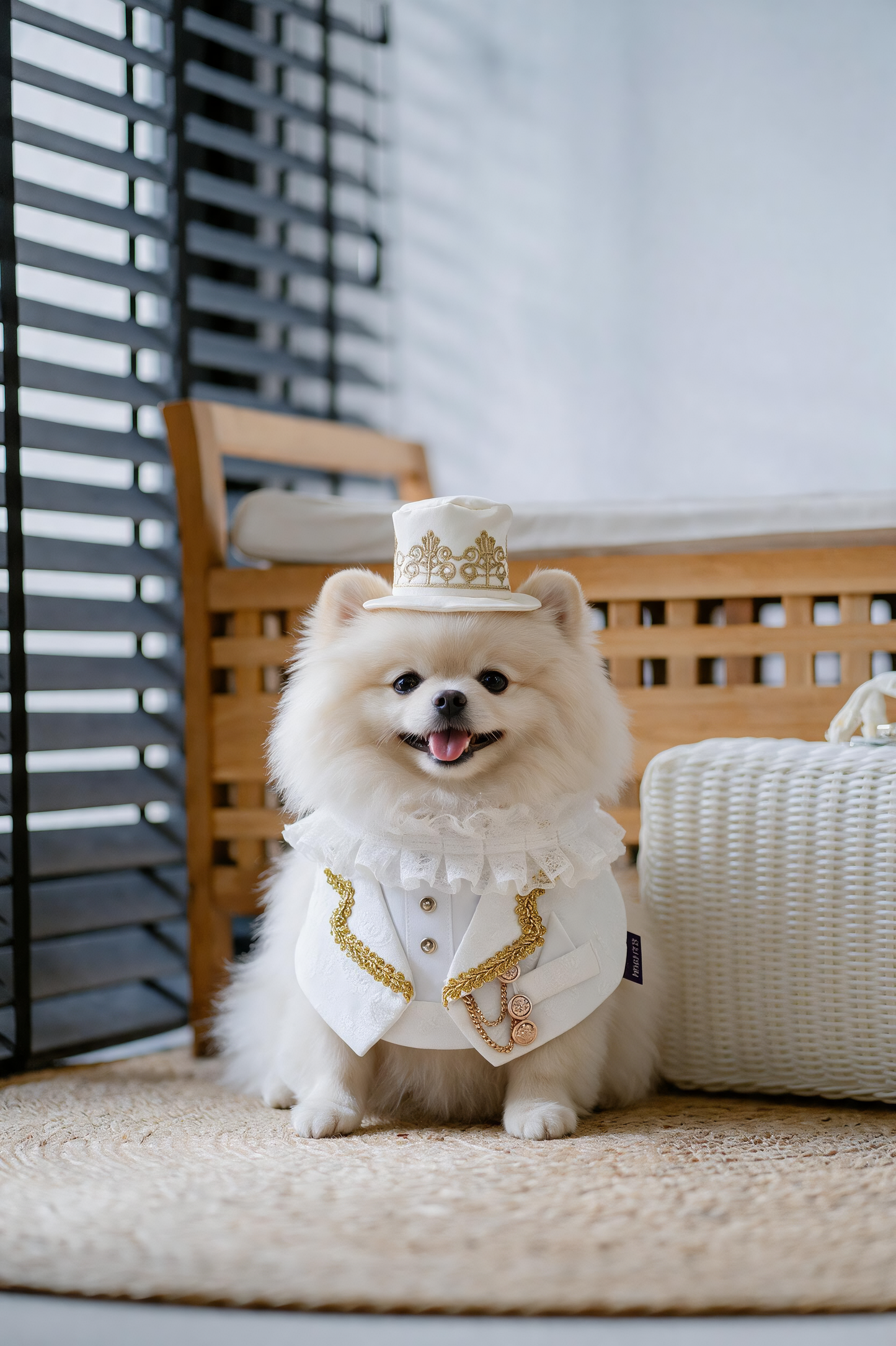 Harrington (2-Bridal Alabaster Silk) | Pet Neckwear