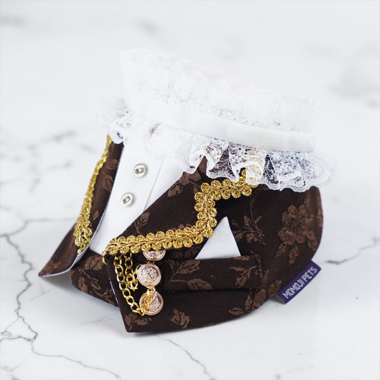 Harrington (1-Espresso Brocade) | Pet Neckwear