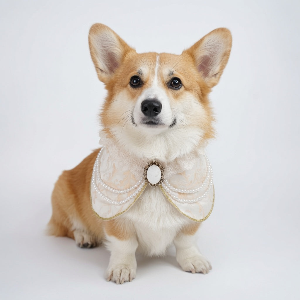 Henrietta (1-Champagne Silk Ivory) | Pet Neckwear