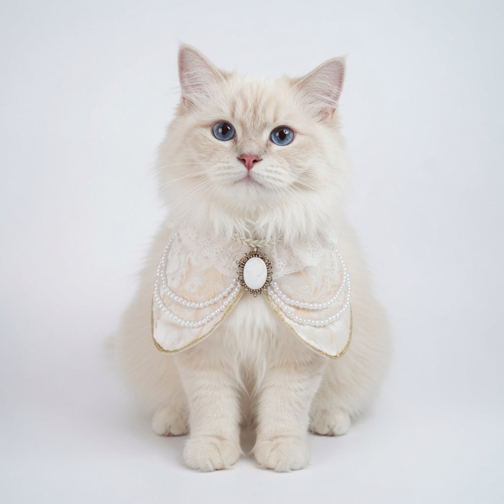 Henrietta (1-Champagne Silk Ivory) | Pet Neckwear